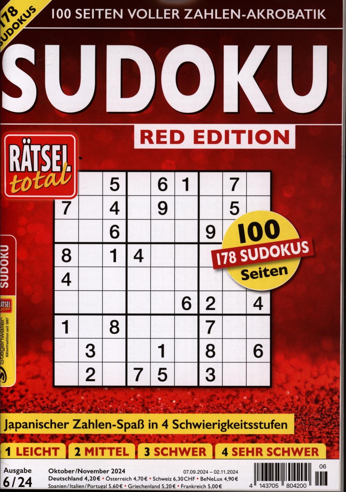 Rätsel total - Red Edition 6/2024