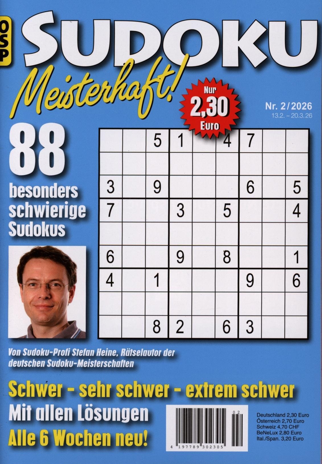 SUDOKU MEISTERHAFT 2/2026