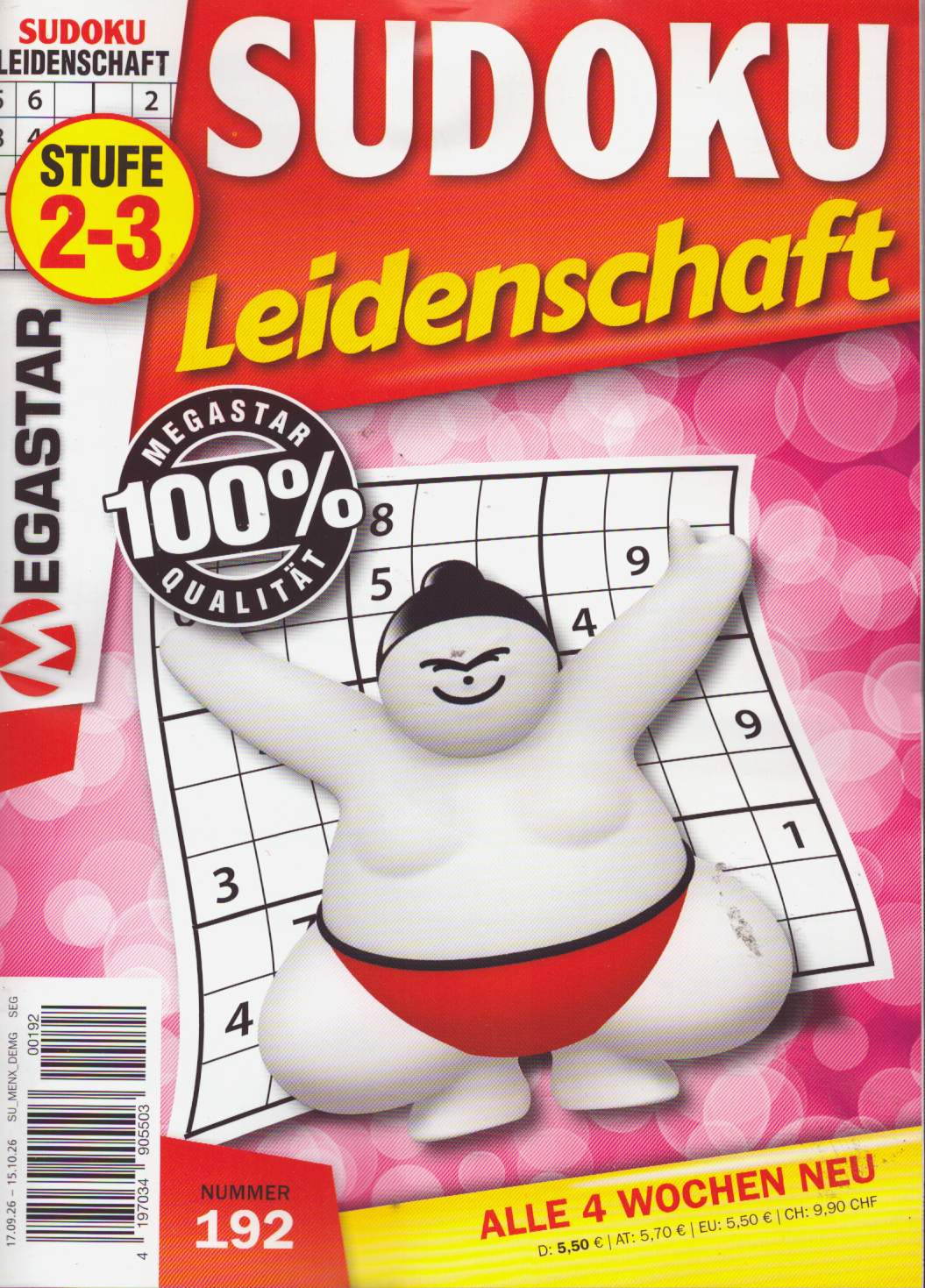 Sudoku Leidenschaft 192/2026