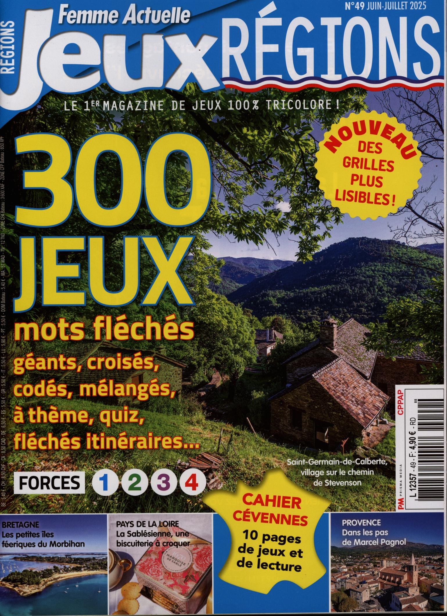 Femme Actuelle Jeux Régions 49/2025