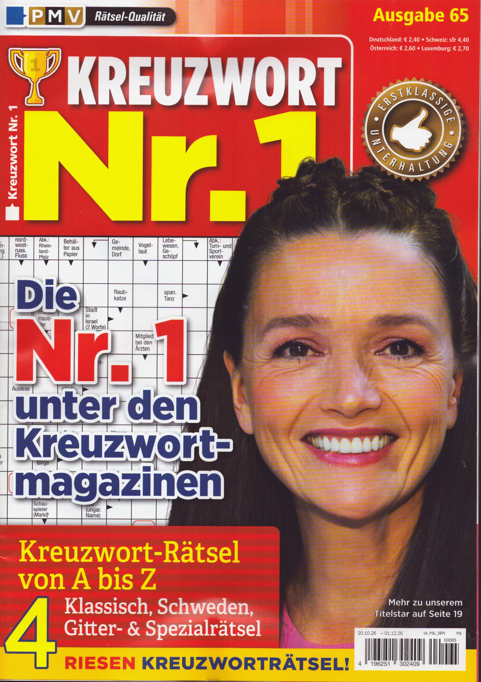 Kreuzwort Nr.1 65/2026