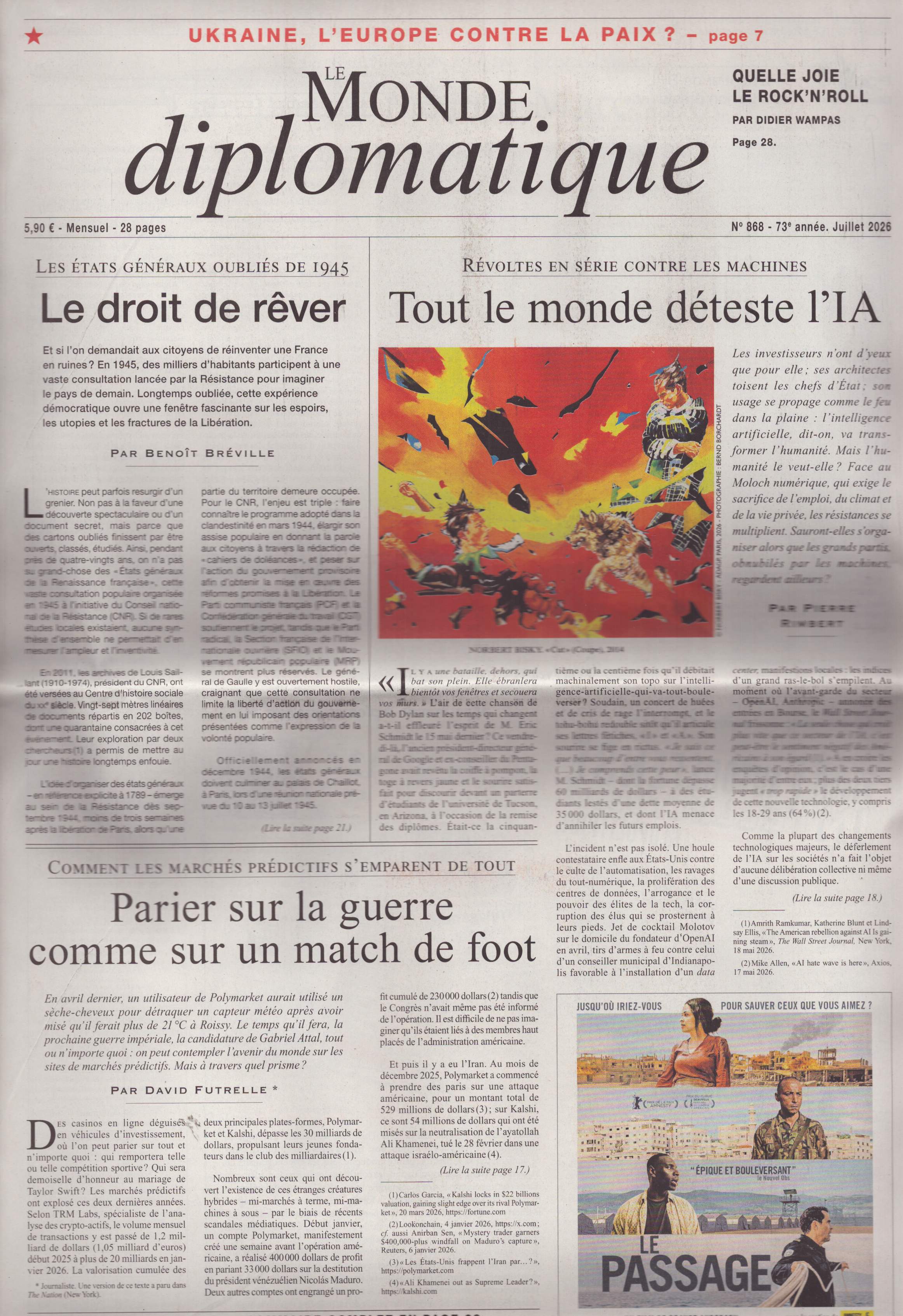 LE MONDE diplomatique 868/2026