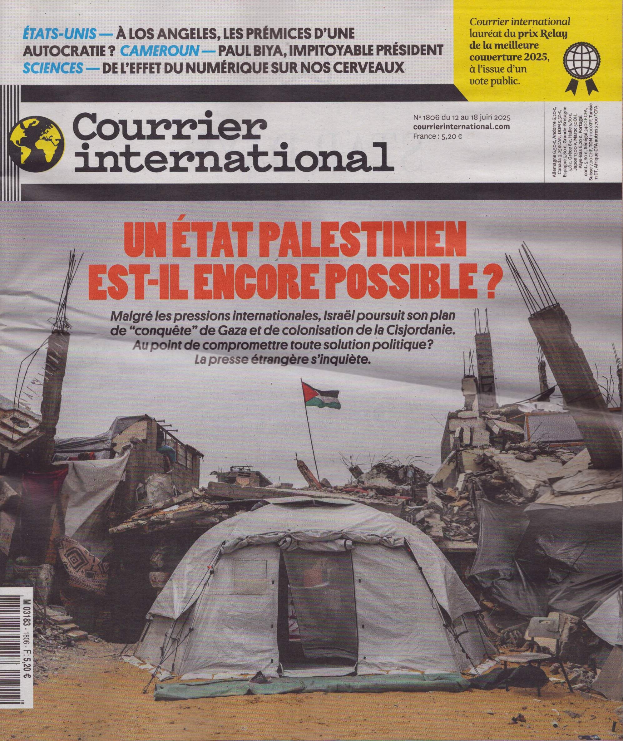 Courrier international 1806/2025