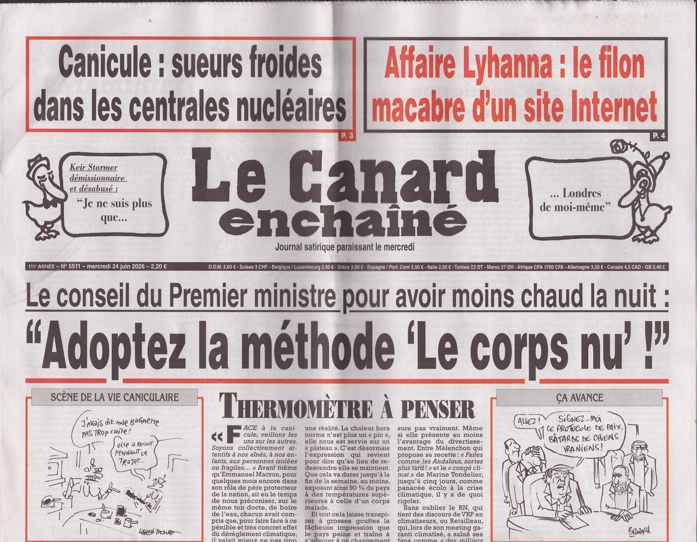 Le Canard enchaîné 5511/2026