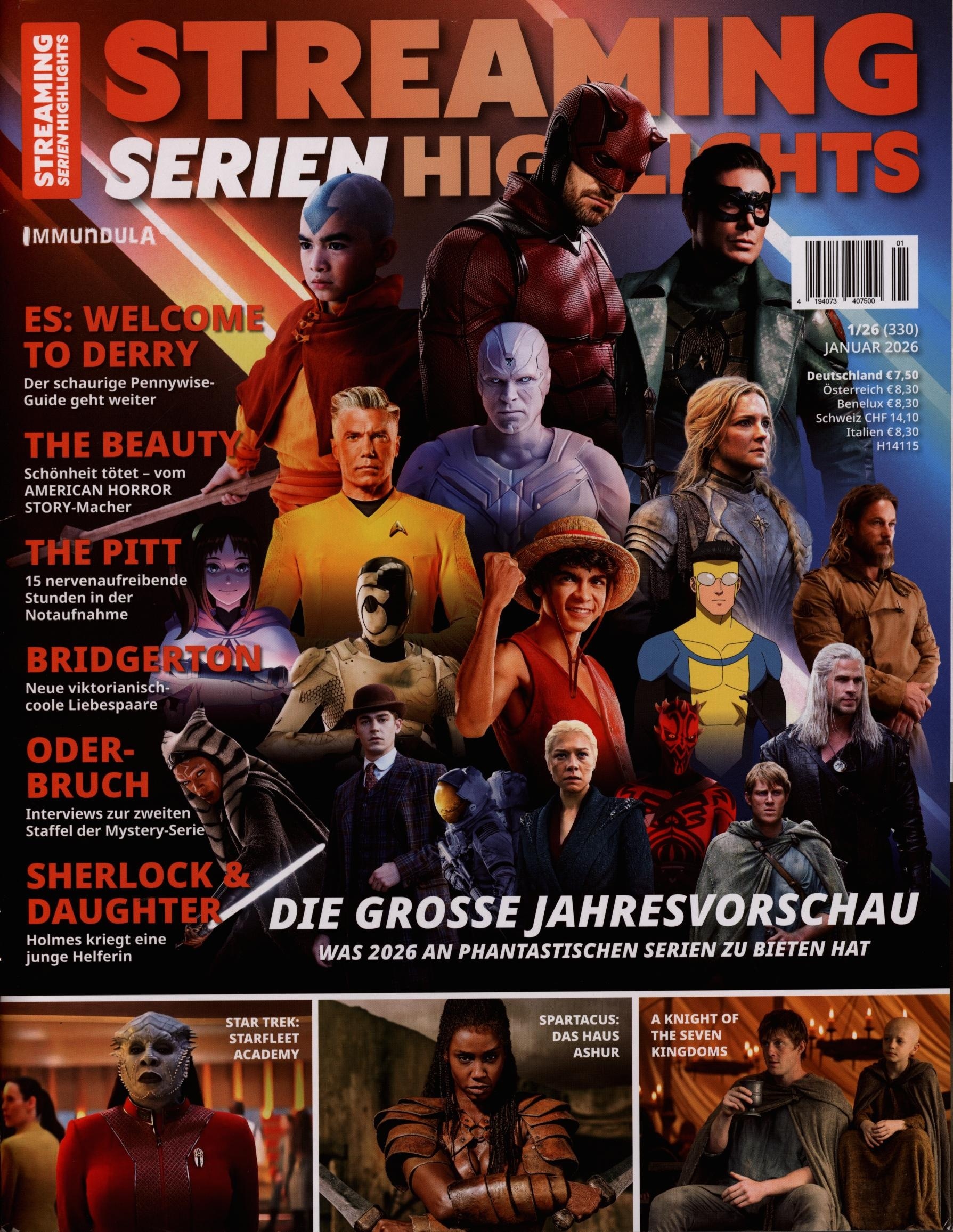 Streaming Serien Highlights 1/2026