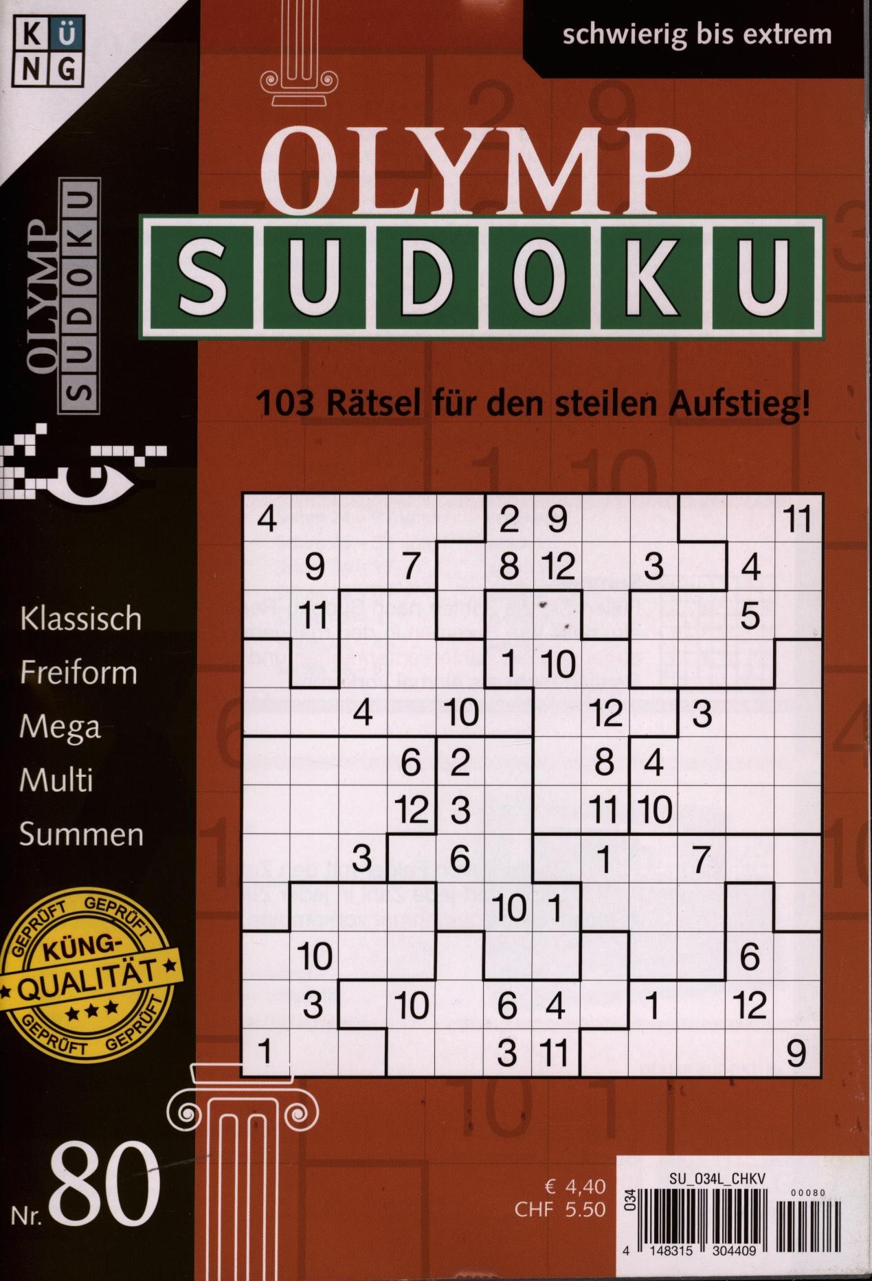 Olymp Sudoku 80/2025 Olymp Sudoku 80/2025