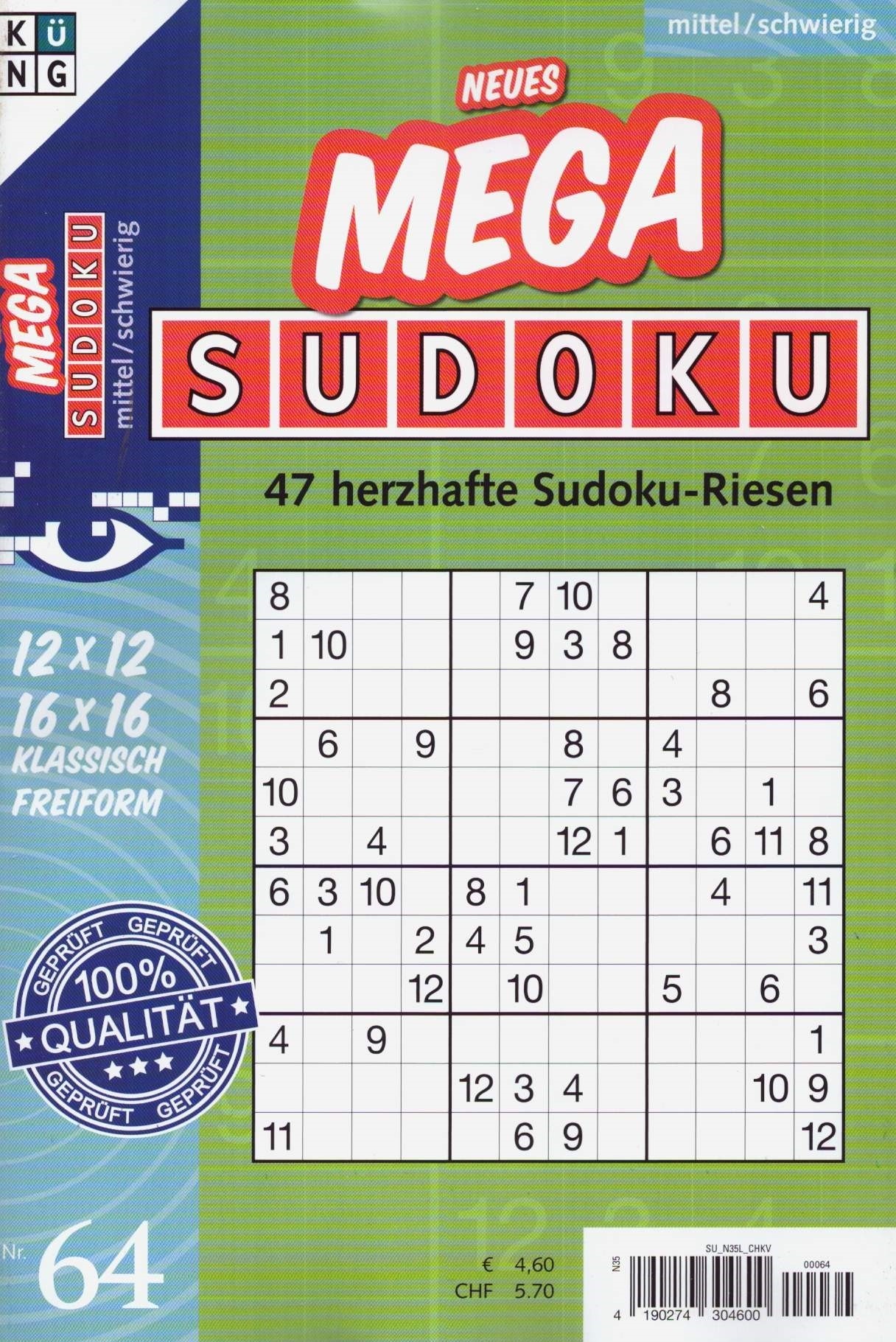 Neues Mega Sudoku 64/2026