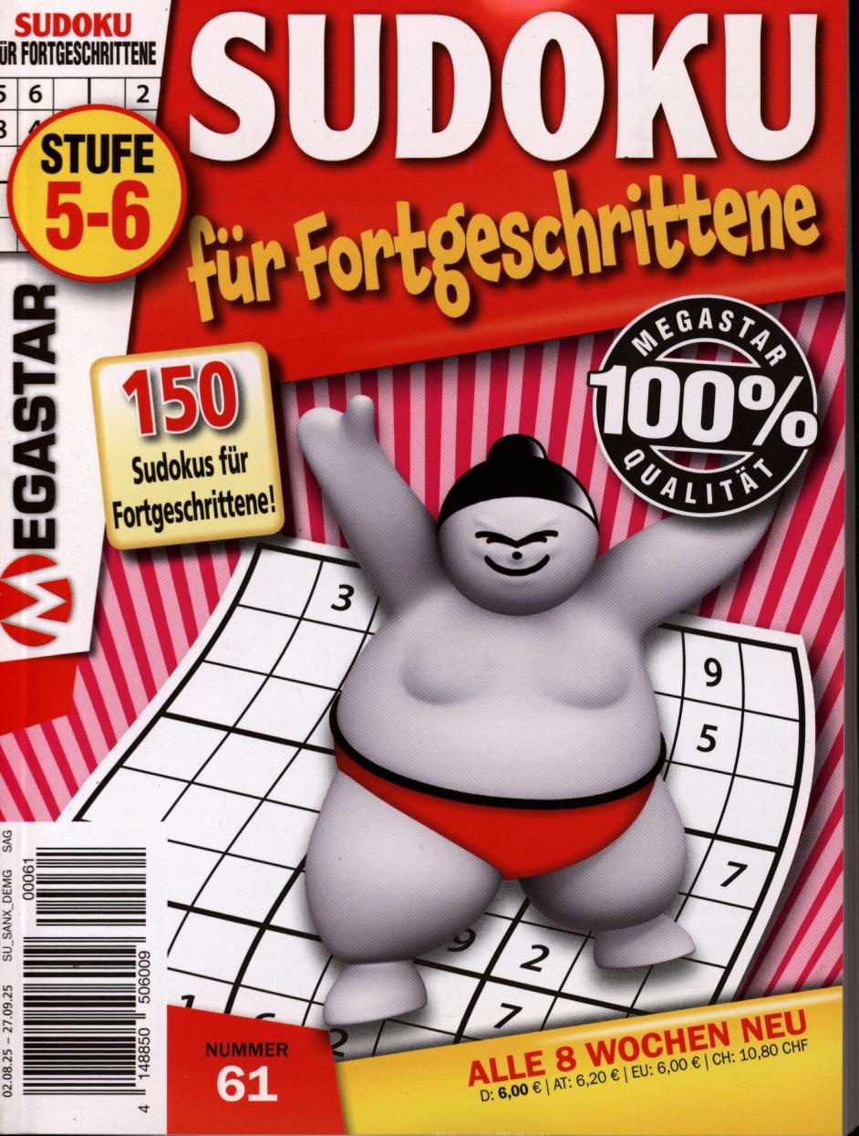 150 Sudoku f. Fortgeschrittene 61/2025