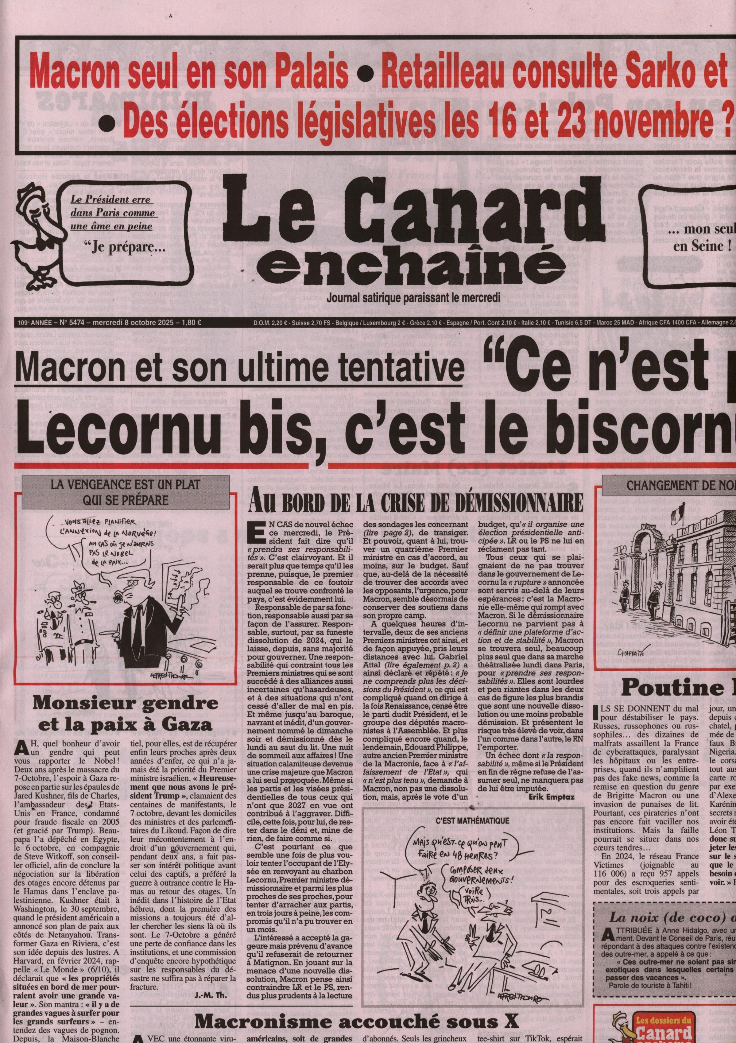 Le Canard enchaîné 5474/2025