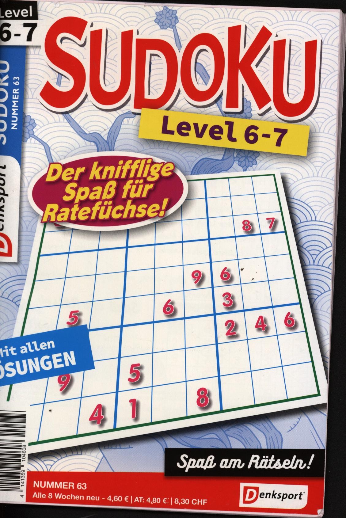 Denksport Sudoku Level 6-7 63/2025