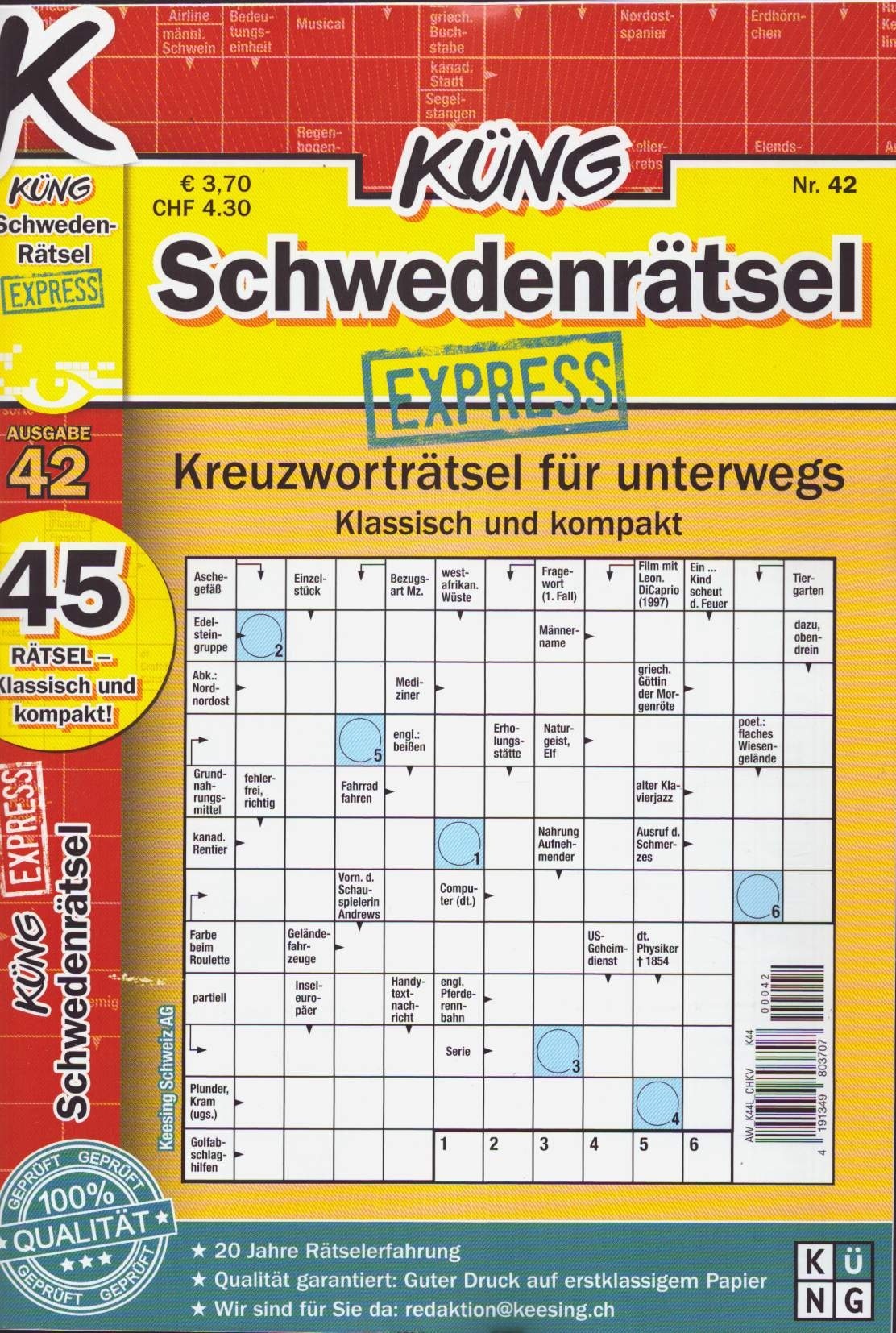 Küng Schwedenrätsel Express 42/2026