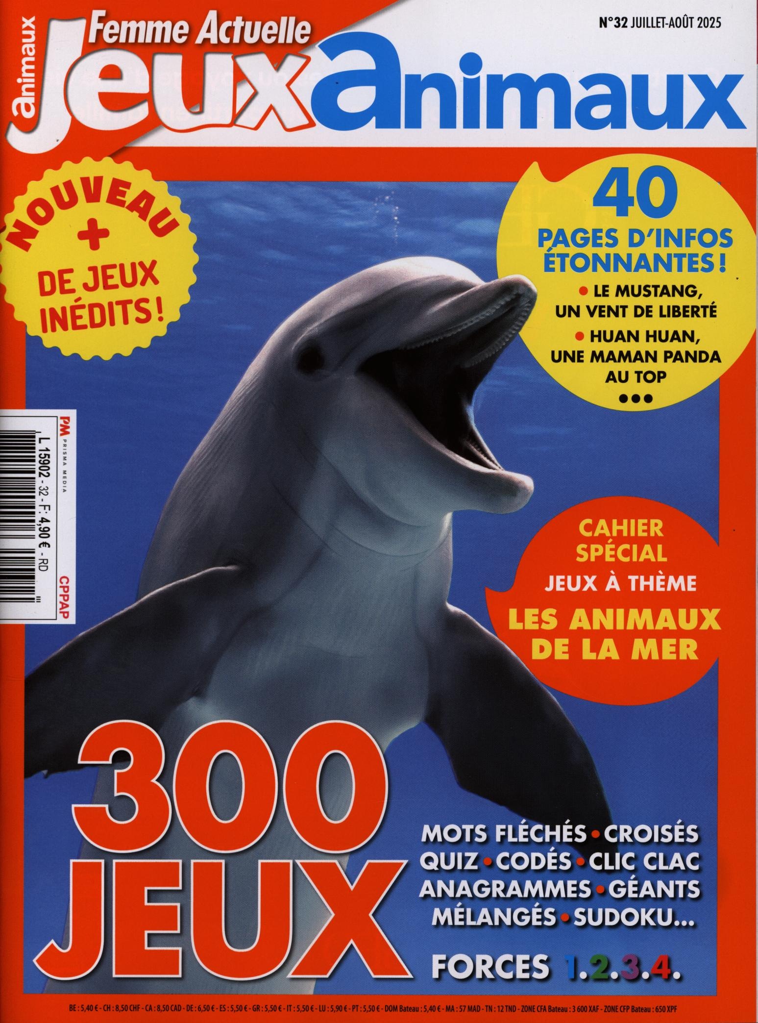 Femme Actuelle Jeux animaux 32/2025