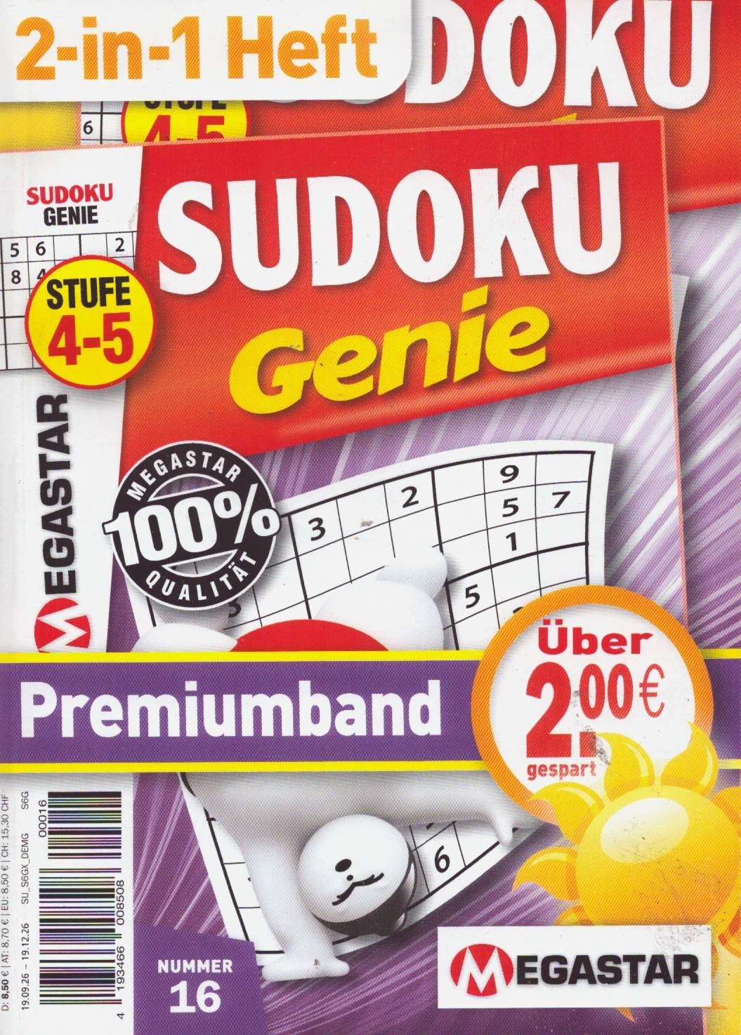 Sudoku Genie Premiumband 16/2026