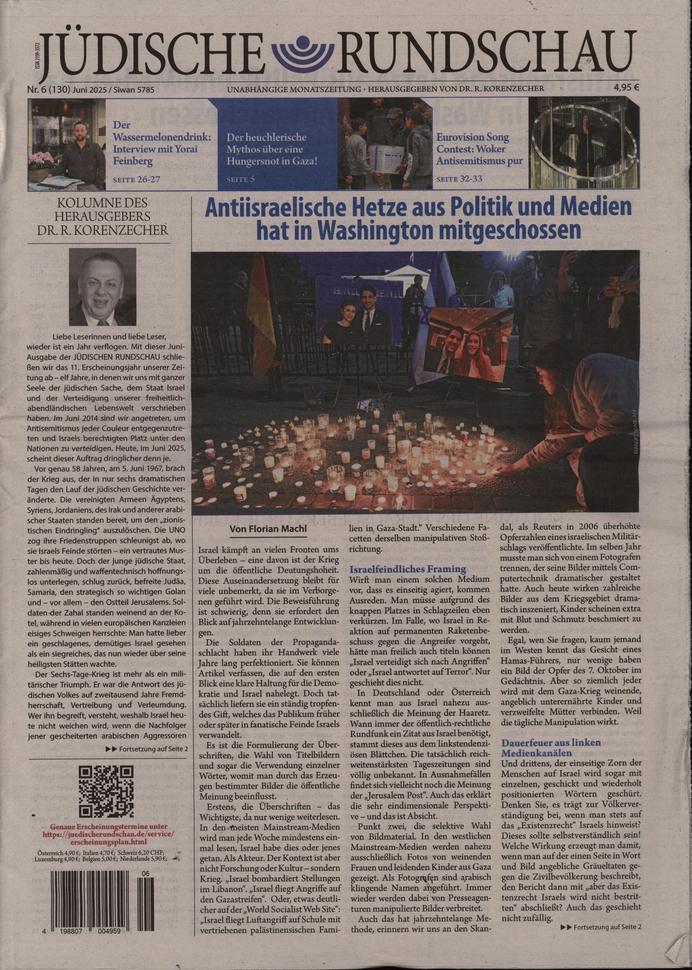 JÜDISCHE RUNDSCHAU 6/2025