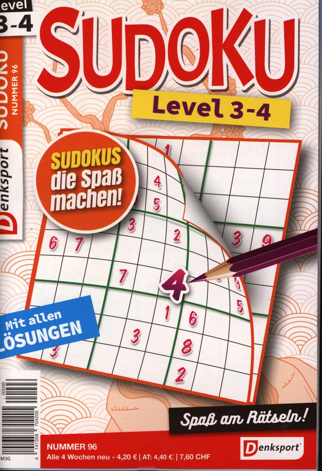 Denksport Sudoku Level 3-4 96/2025