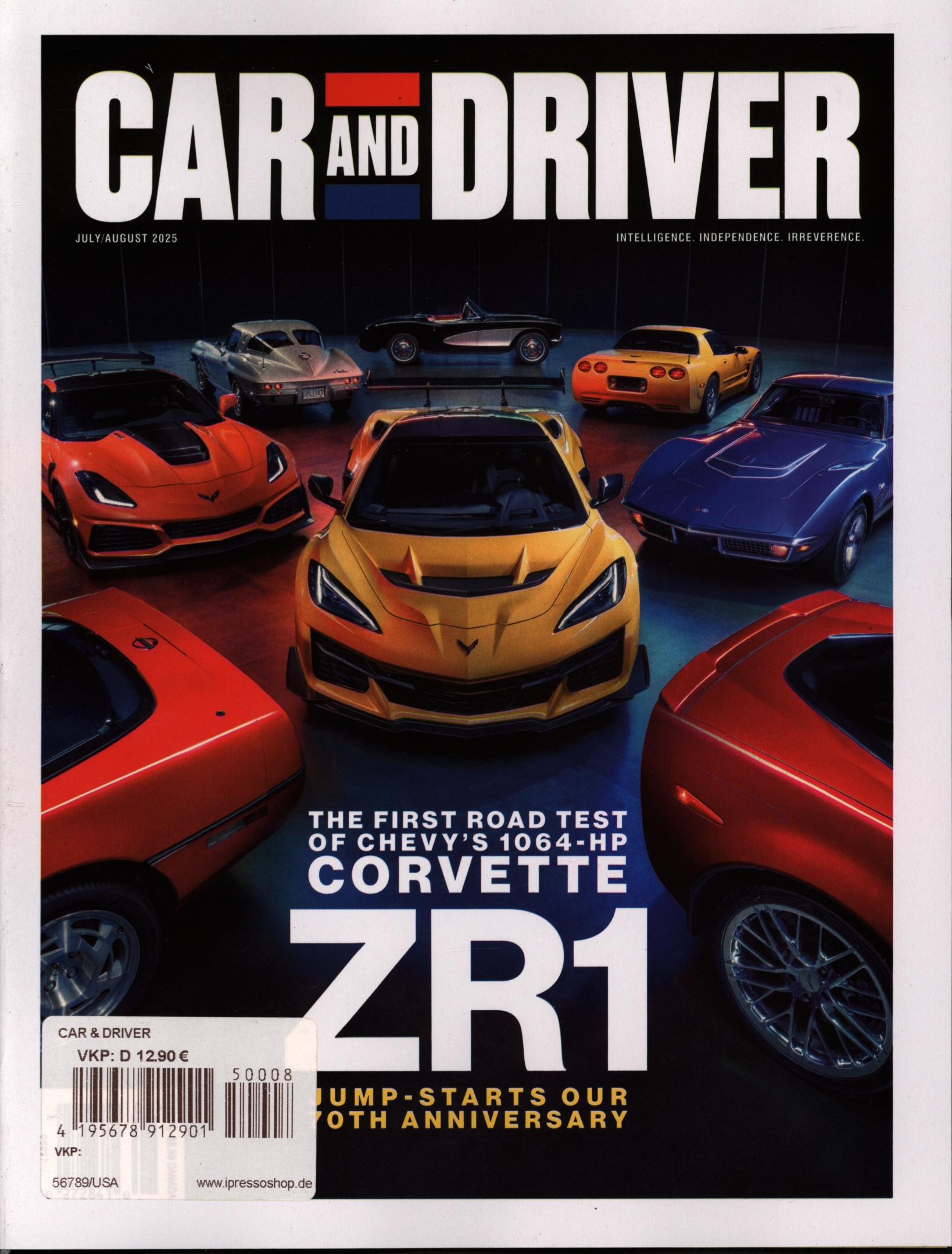 CAR AND DRIVER 8/2025