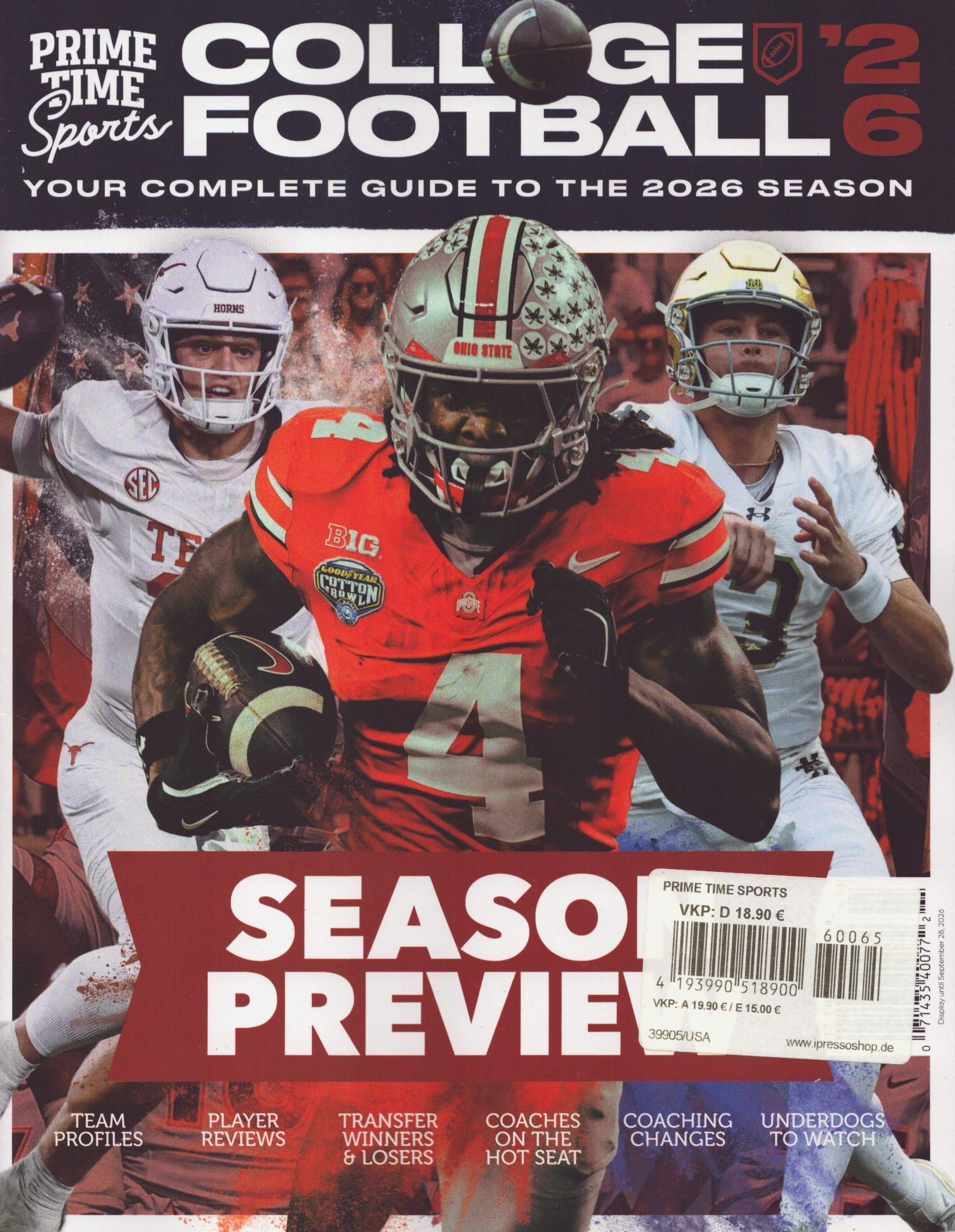 Prime Time Sports College Football 65/2026