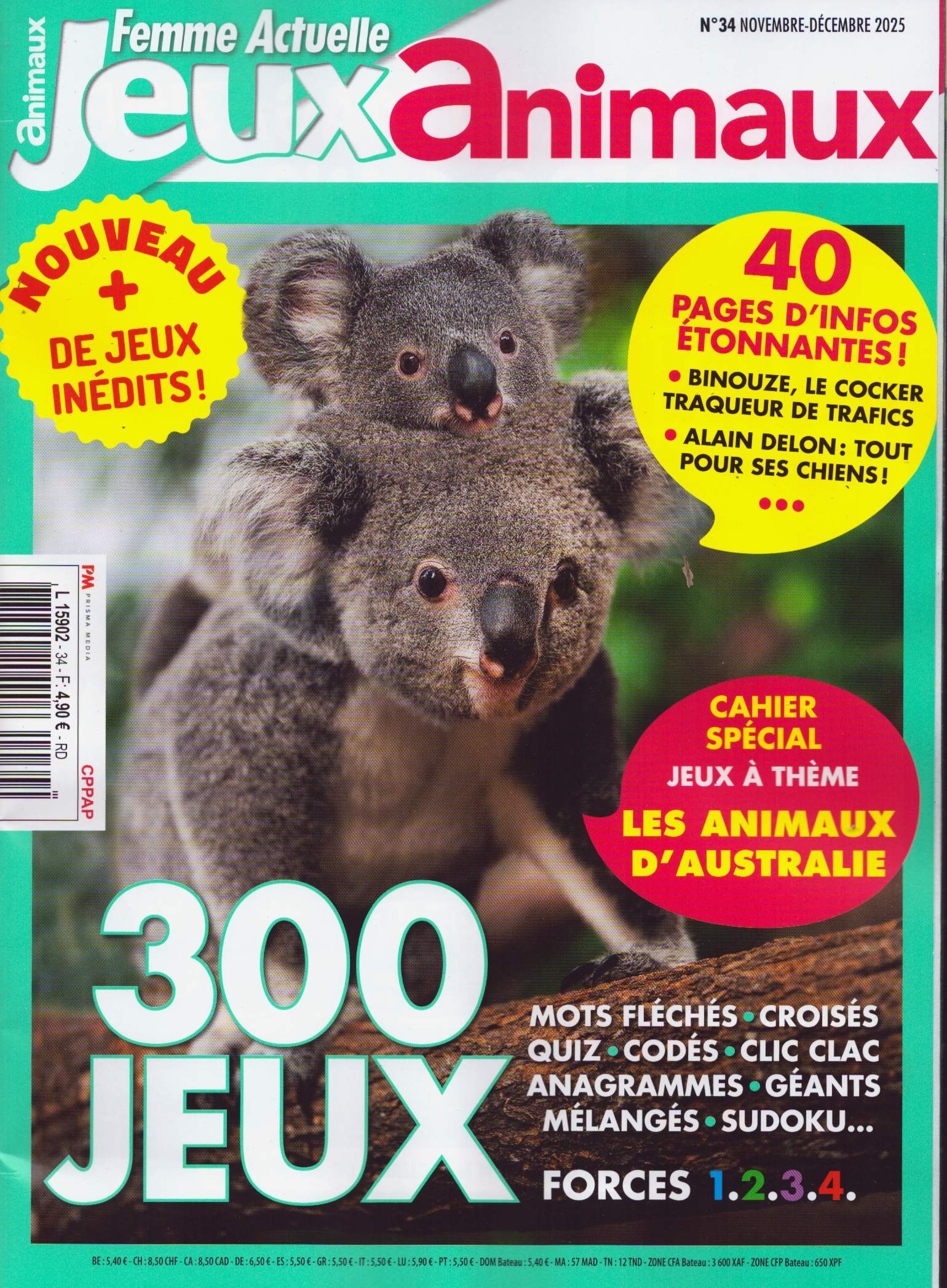 Femme Actuelle Jeux animaux 34/2025