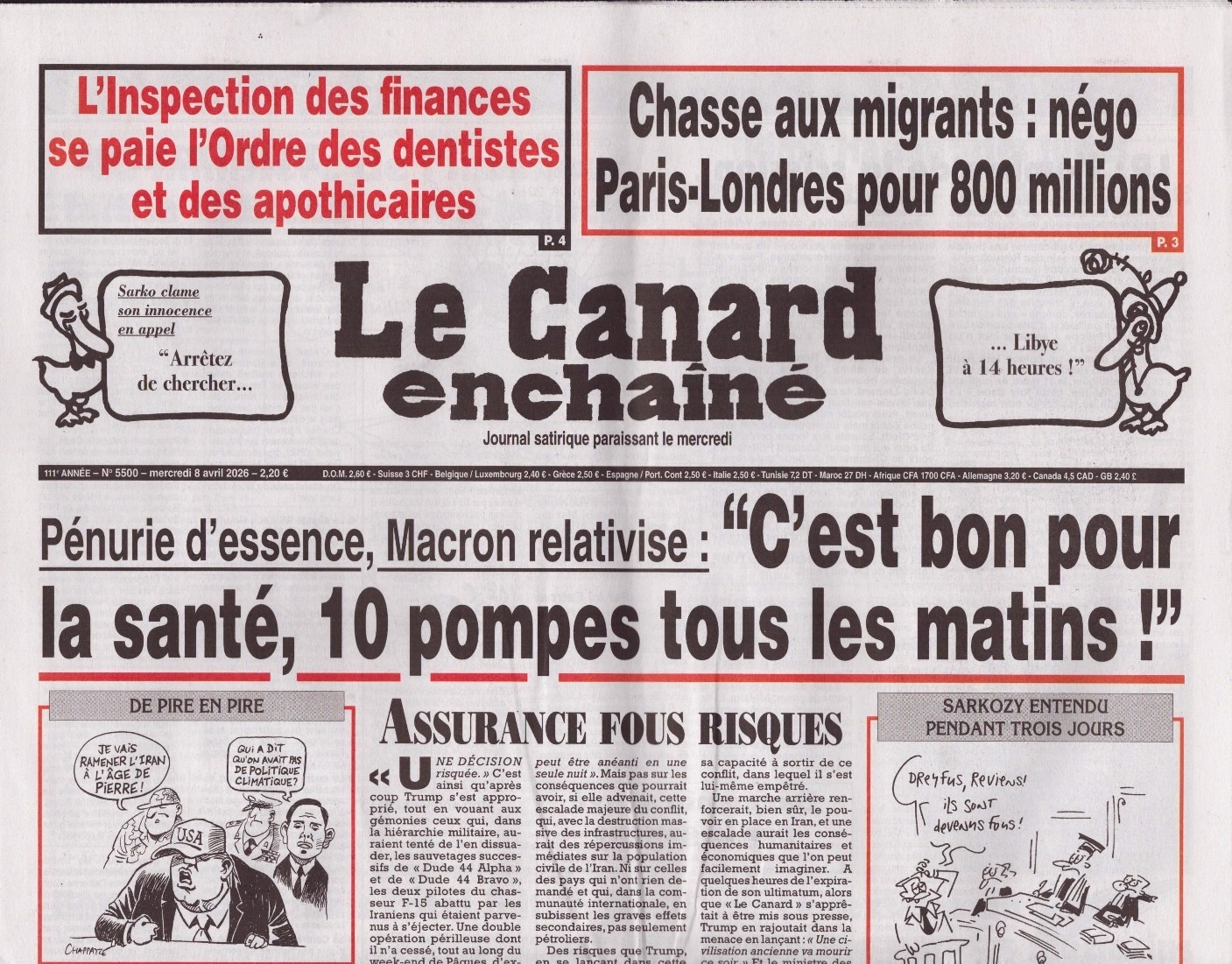 Le Canard enchaîné 5500/2026