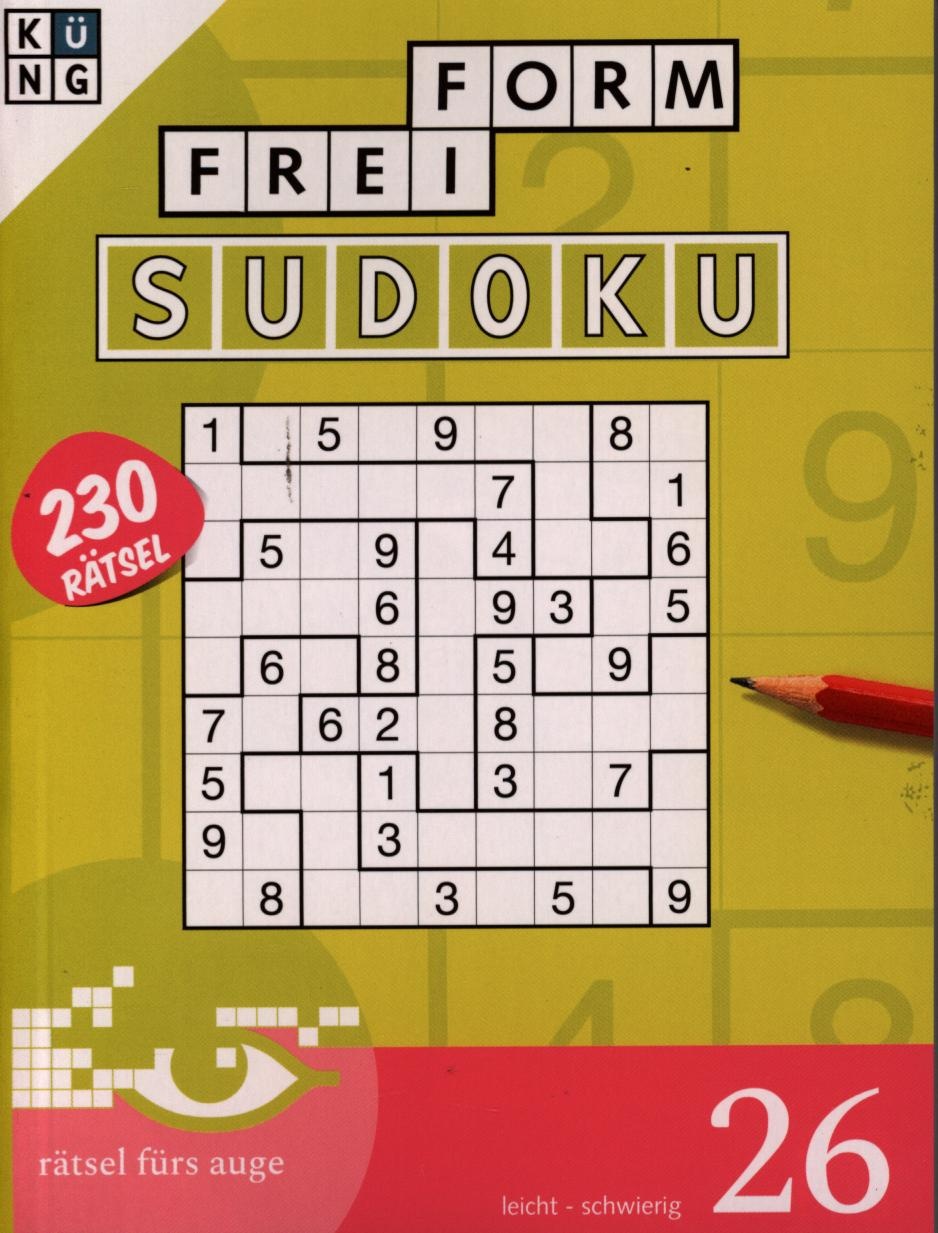 Freiform Sudoku Taschenbuch 26/2025