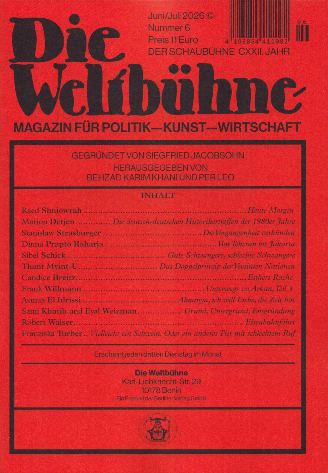 DIE WELTBÜHNE 6/2026