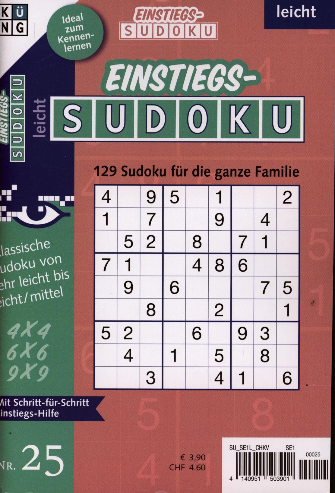 Einstiegs Sudoku 25/2024