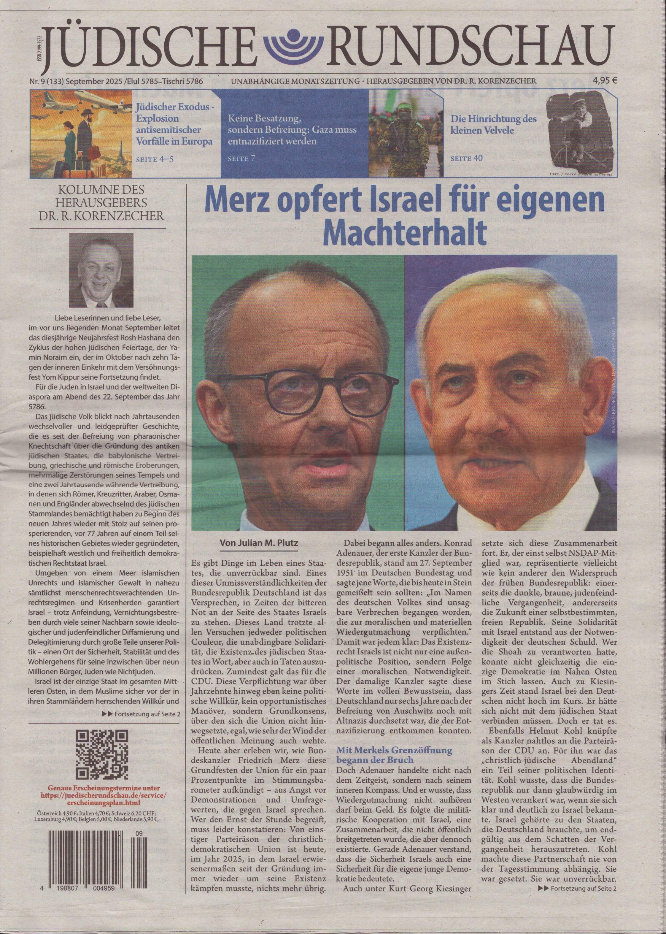 JÜDISCHE RUNDSCHAU 9/2025