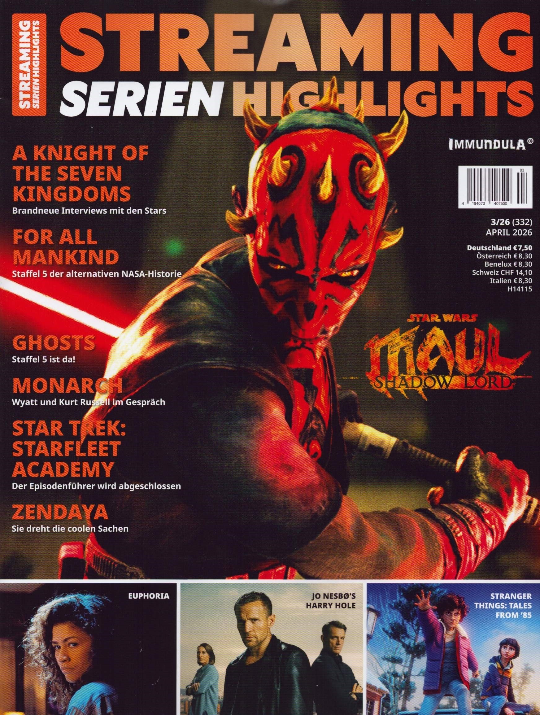 Streaming Serien Highlights 3/2026