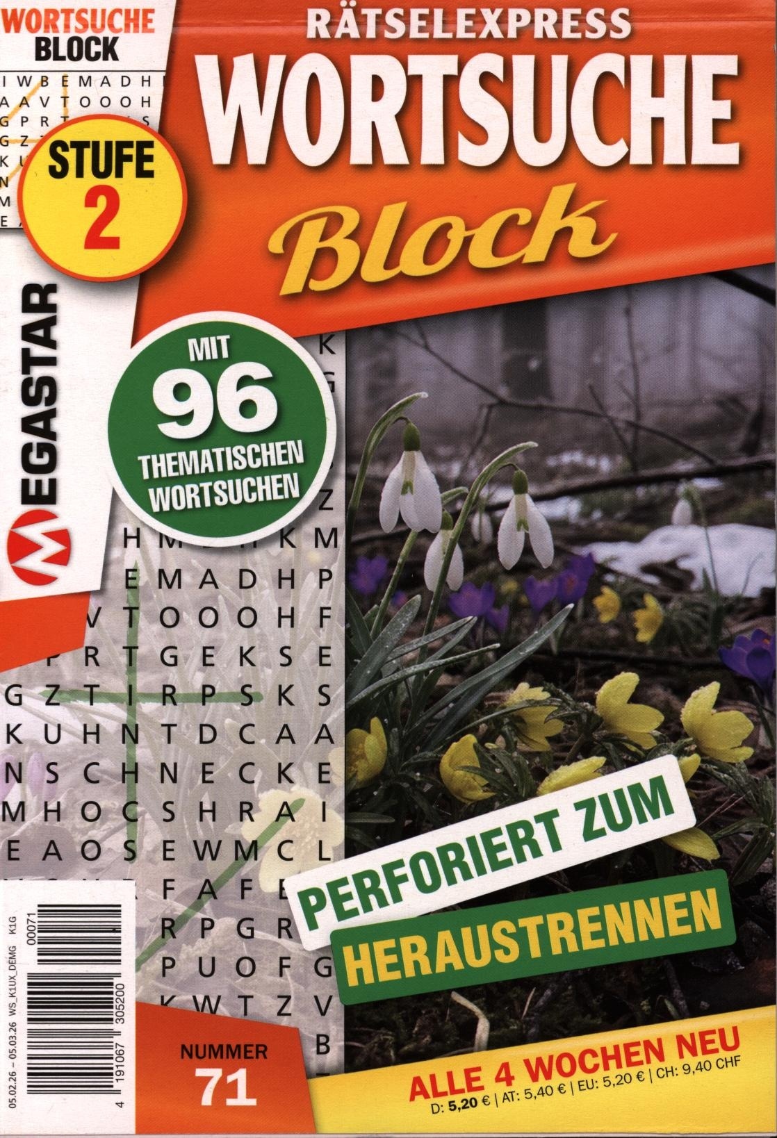 Rätselex. Wortsuche Block 71/2026