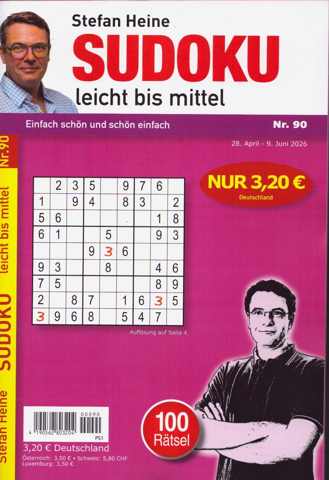 Sudoku leicht bis mittel 90/2026