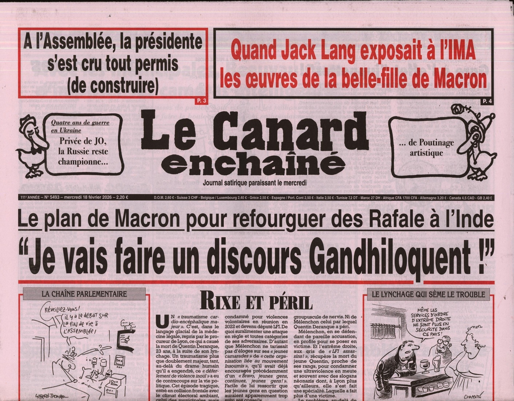 Le Canard enchaîné 5493/2026