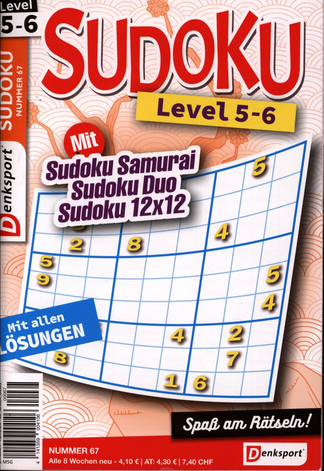 Denksport Sudoku Level 5-6 67/2024