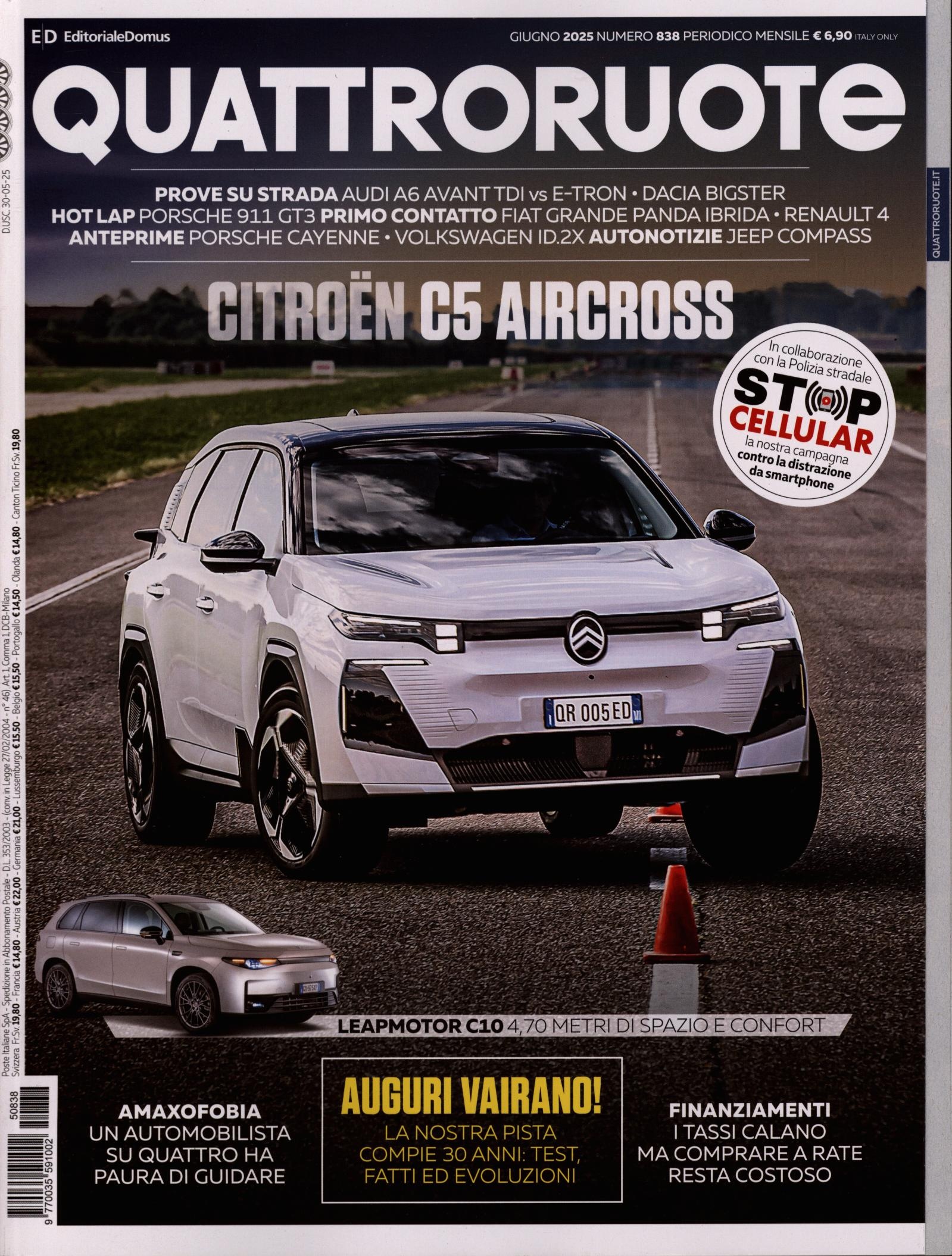 QUATTRORUOTE 838/2025