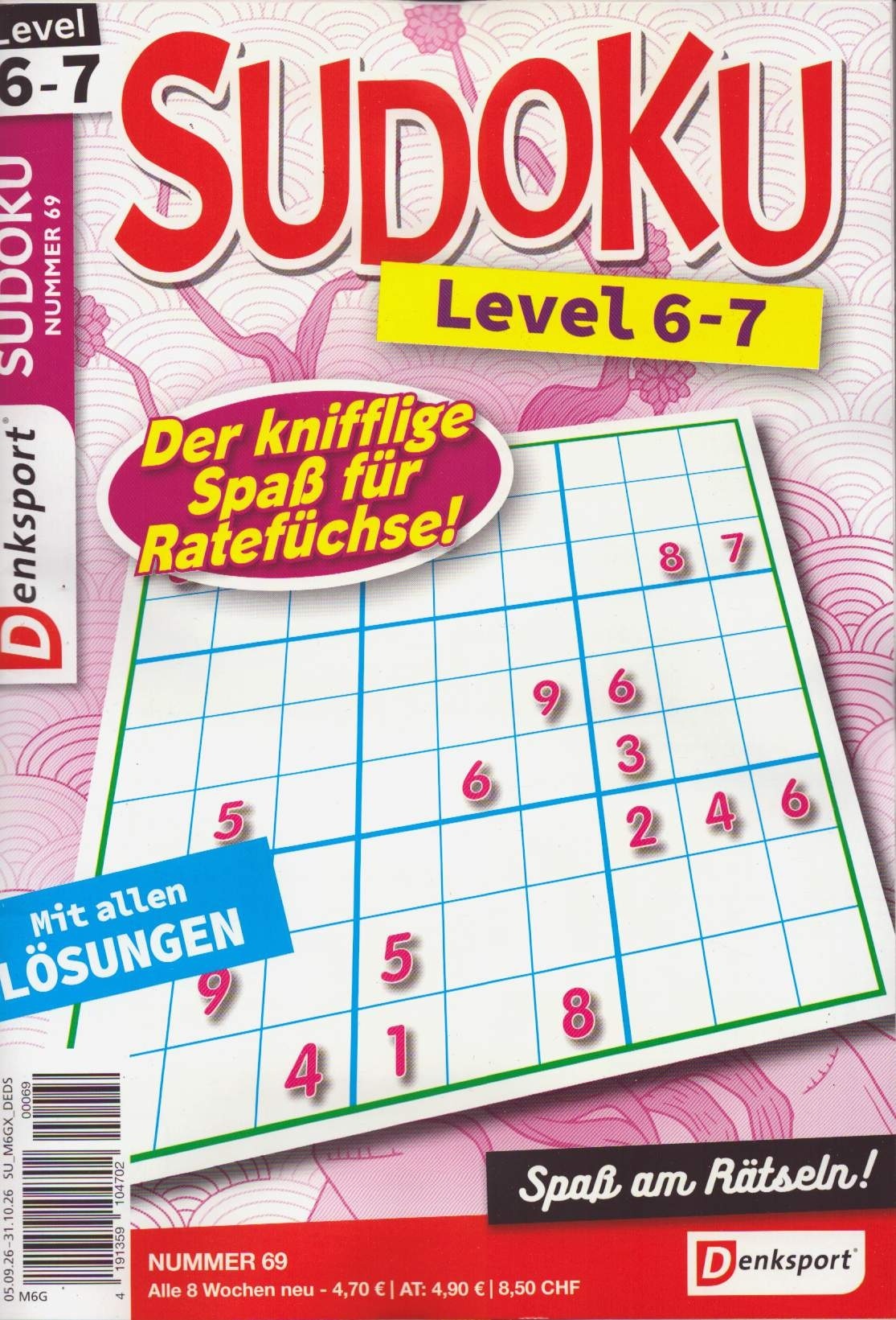 Denksport Sudoku Level 6-7 69/2026