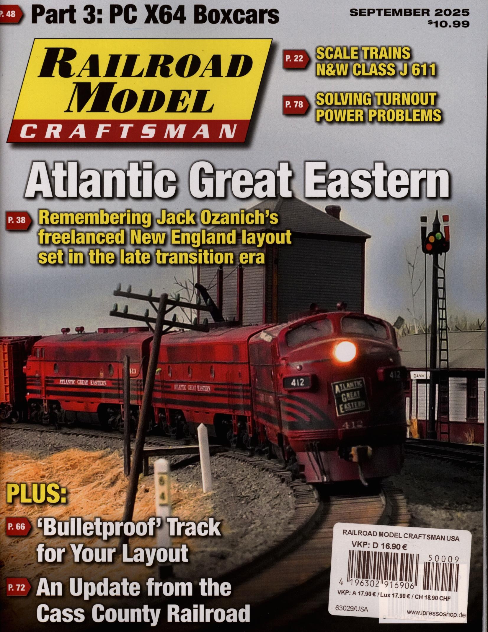 RAILROAD MODEL CRAFTSMAN 9/2025