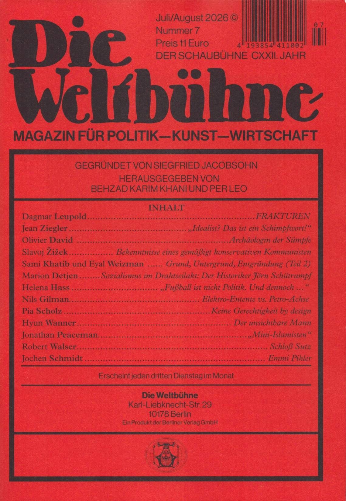 DIE WELTBÜHNE 7/2026