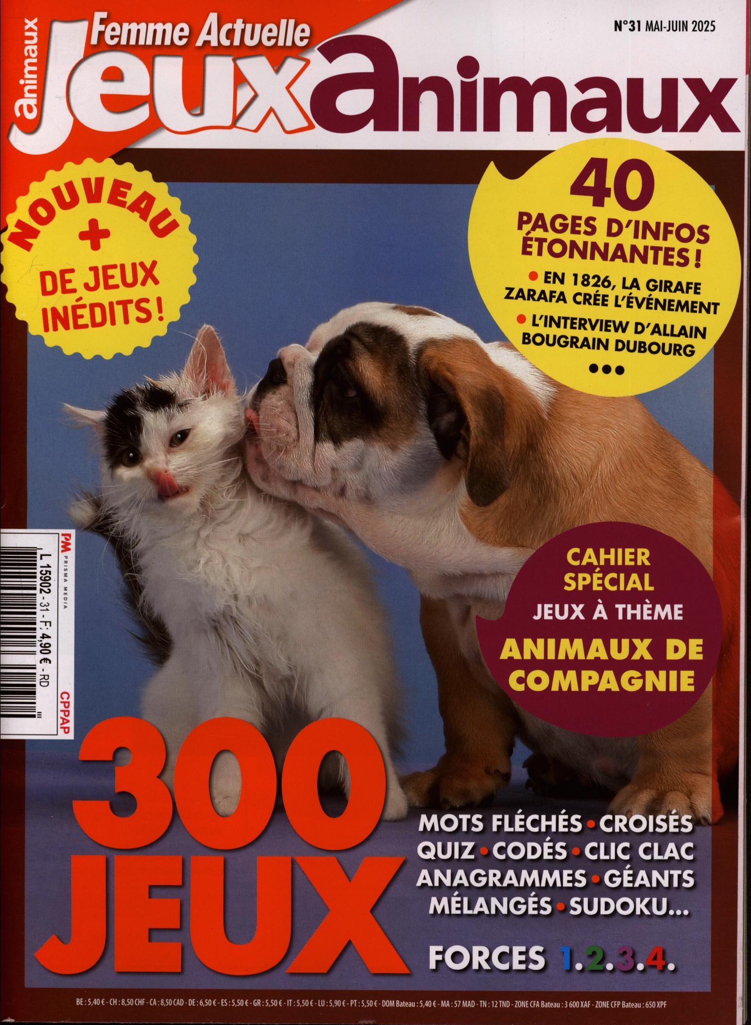 Femme Actuelle Jeux animaux 31/2025
