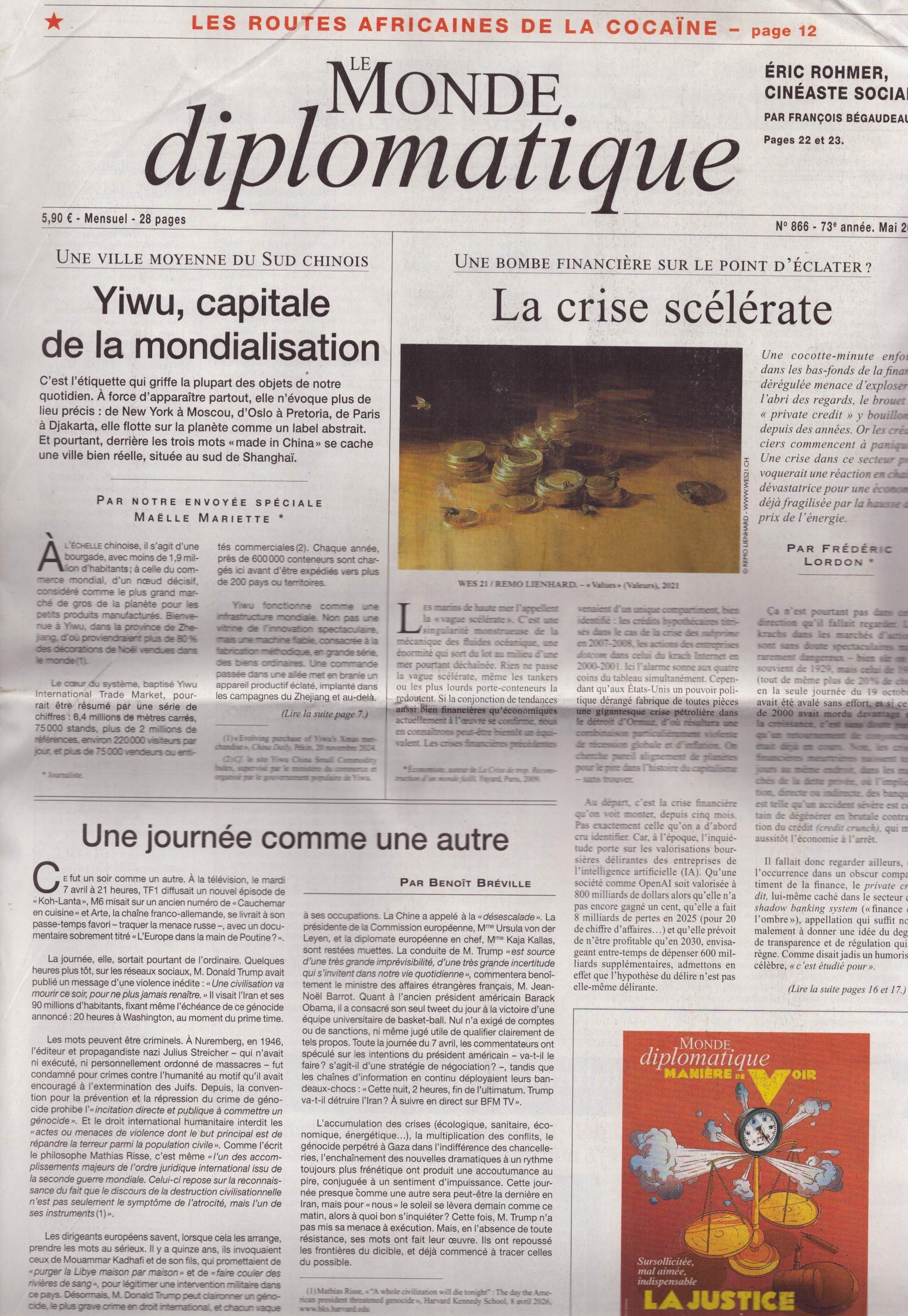 LE MONDE diplomatique 866/2026