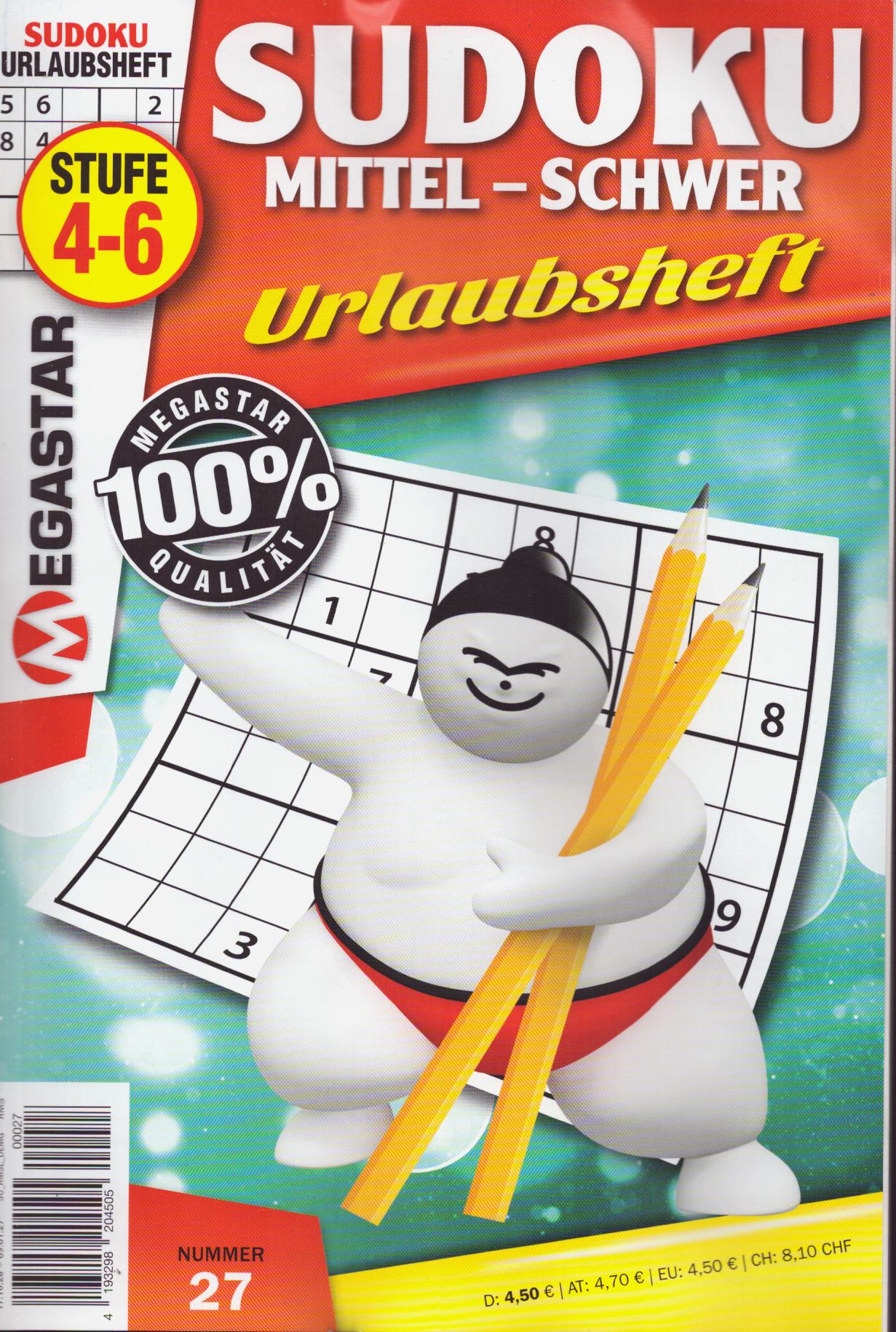 Megastar Sudoku Mittel-Schwer 27/2026