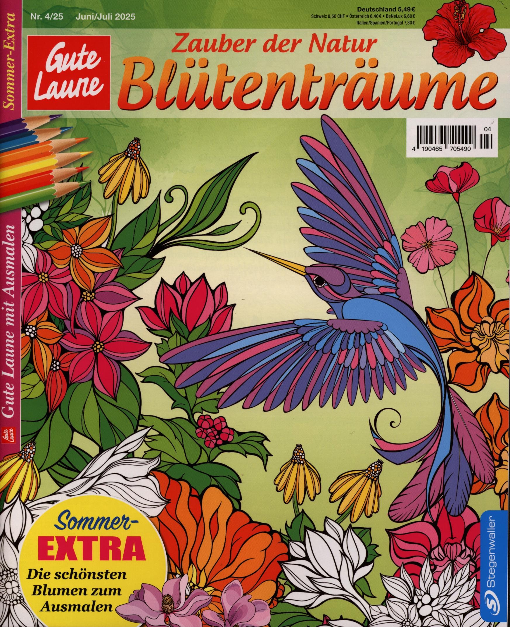 Gute Laune mit Ausmalen 4/2025