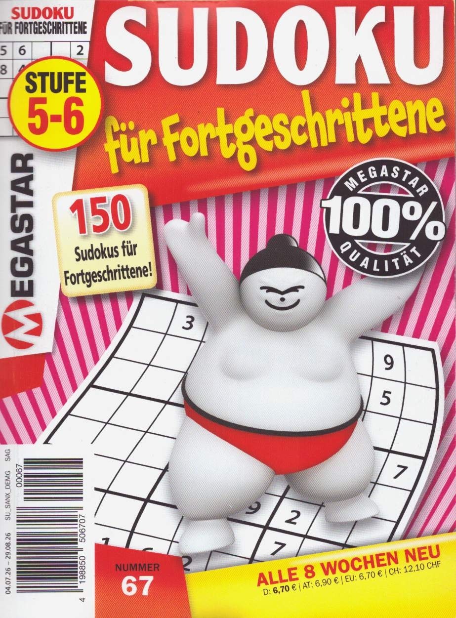 150 Sudoku f. Fortgeschrittene 67/2026
