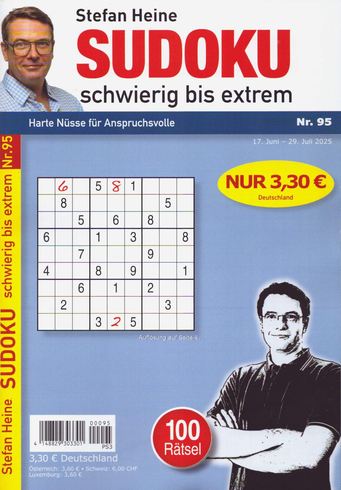Sudoku schwierig bis extrem 95/2025