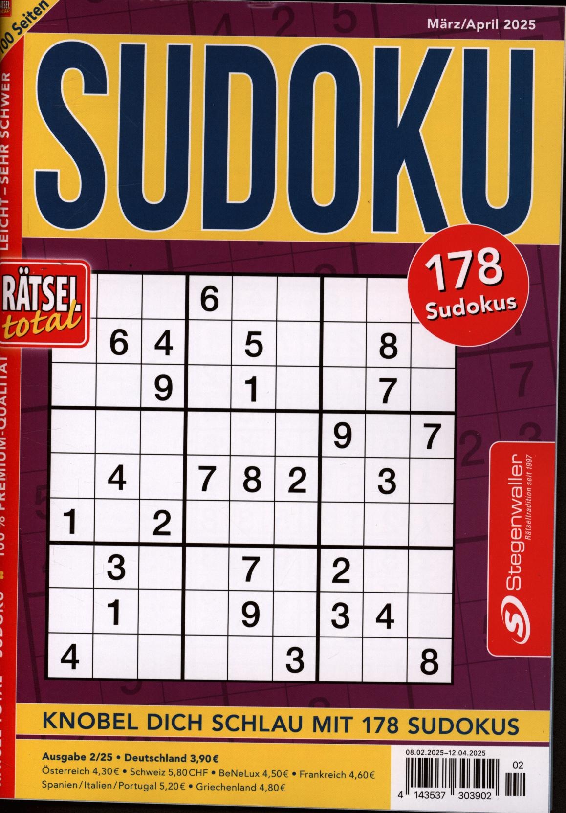 Rätsel total - Sudoku 2/2025