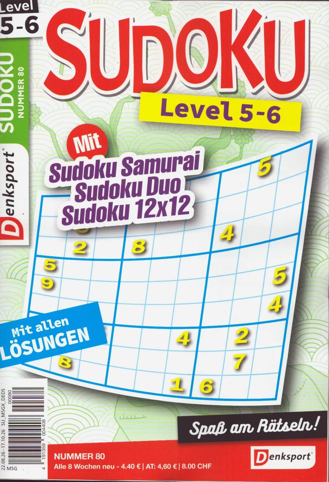 Denksport Sudoku Level 5-6 80/2026
