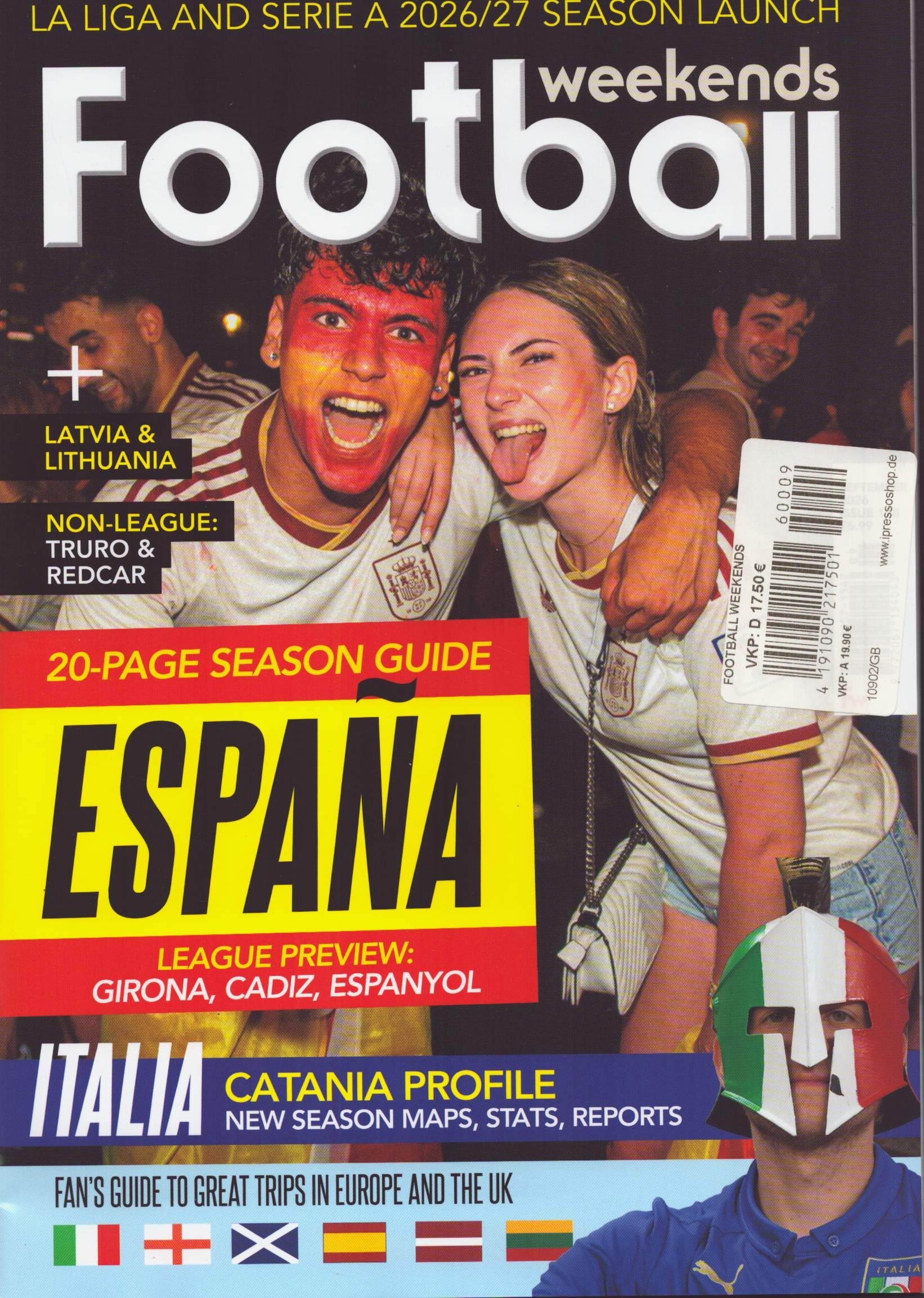 FOOTBALL WEEKENDS 9/2026