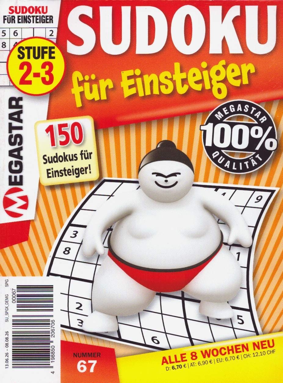 150 Sudoku für Einsteiger 67/2026