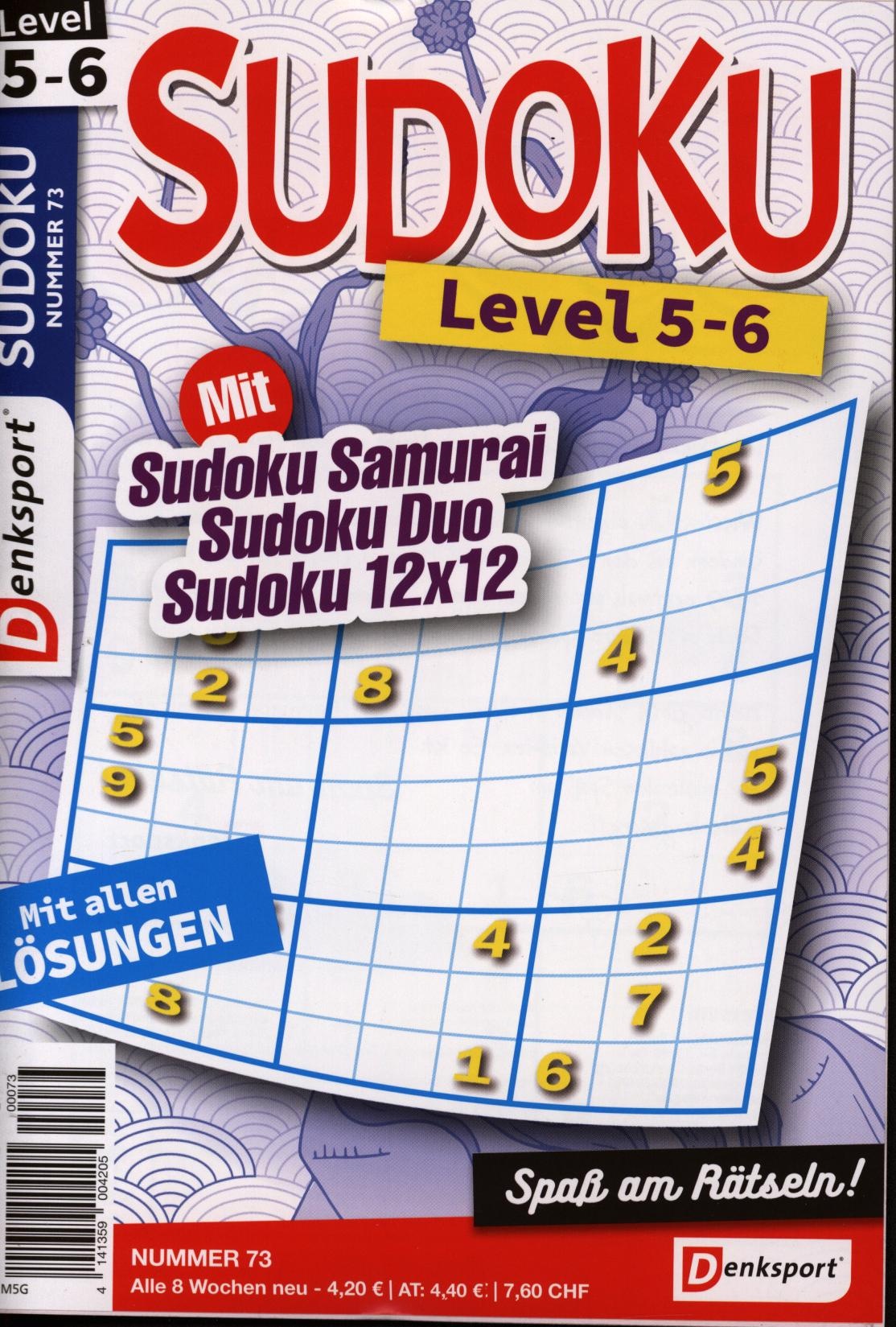 Denksport Sudoku Level 5-6 73/2025