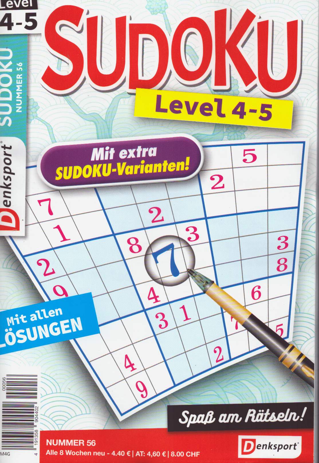 Denksport Sudoku Level 4-5 56/2026