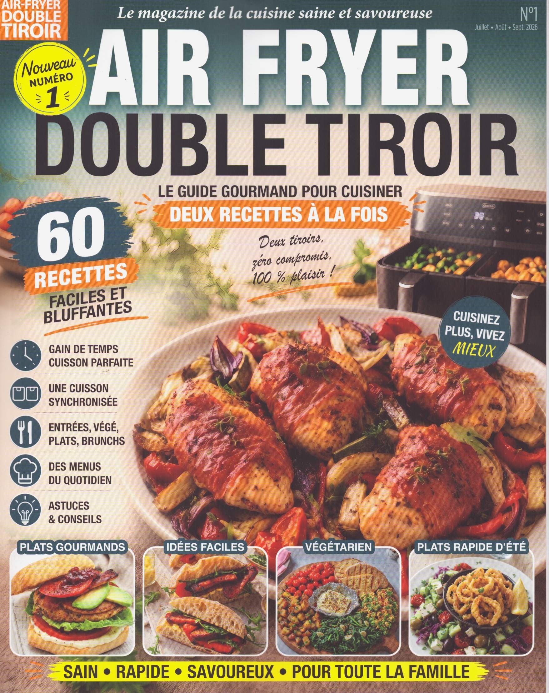 AIR FRYER DOUBLE TIROIR 1/2026