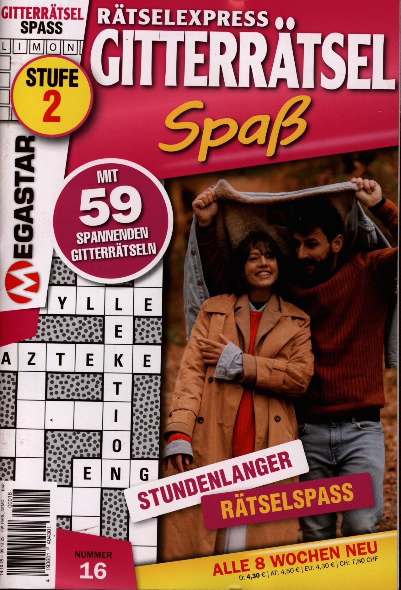 Gitterrätsel Spaß 16/2025